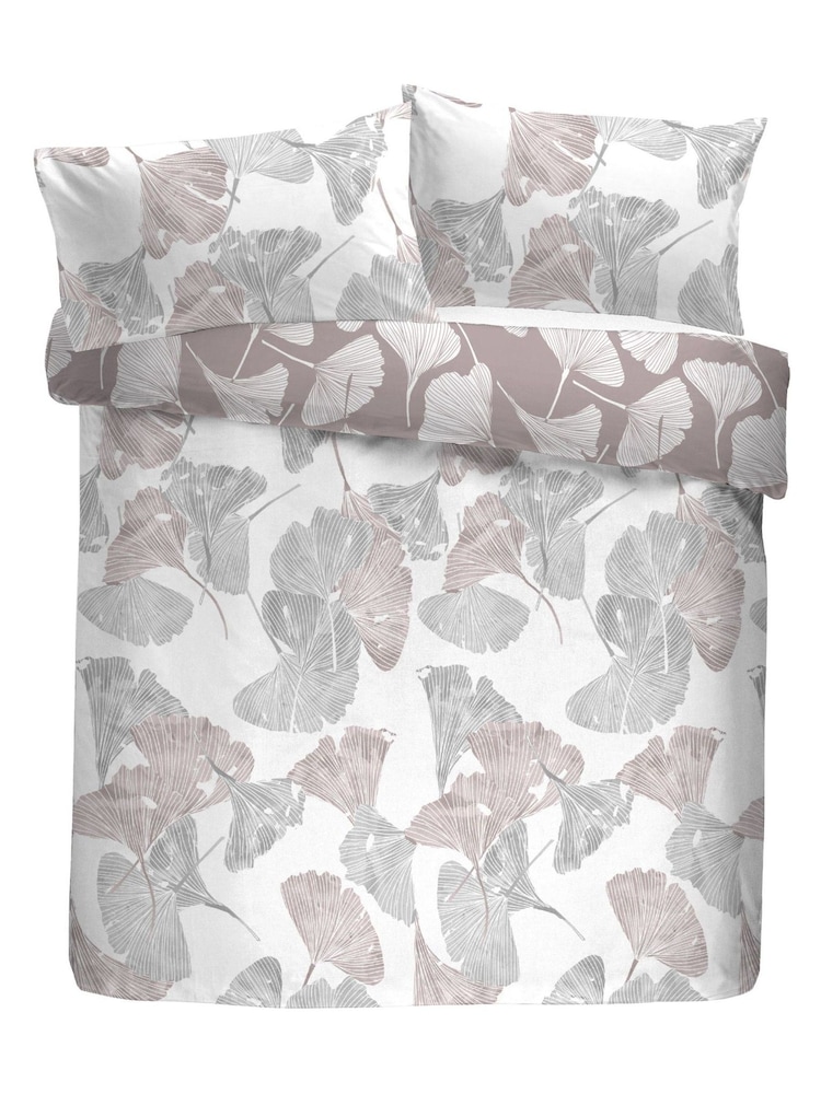 Drift Home Green Ginkgo Duvet Cover and Pillowcase Set - Image 4 of 4