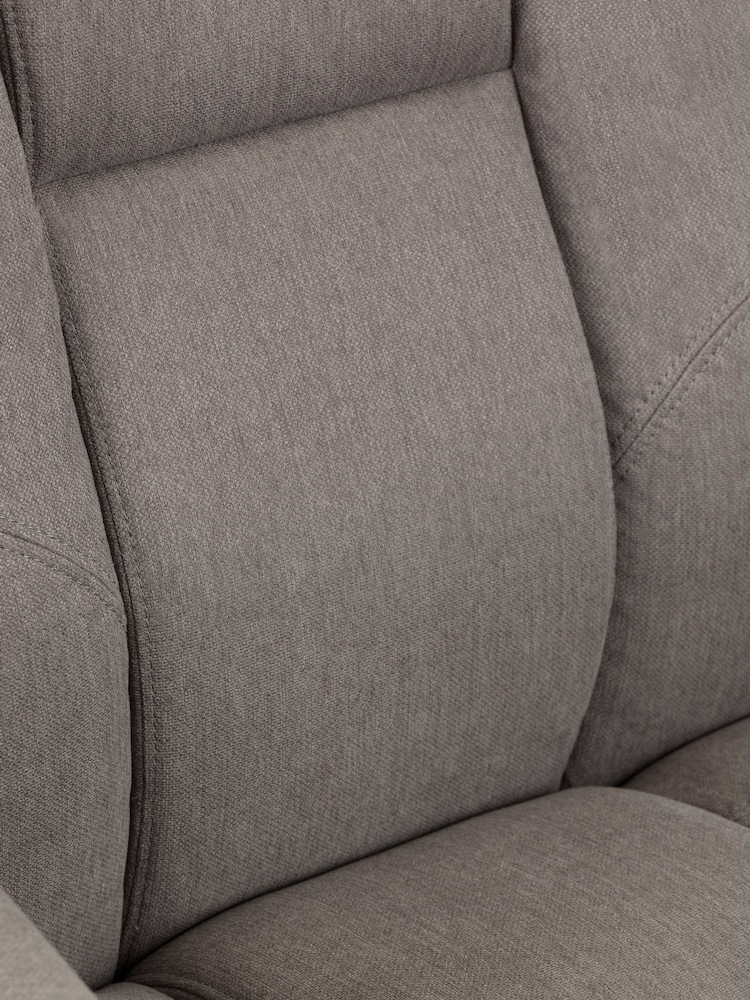 Julian Bowen Grey Malmo Swivel Recliner and Stool - Image 2 of 3