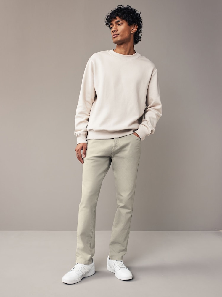 Stone Coloured Stretch Jeans - Image 2 of 10