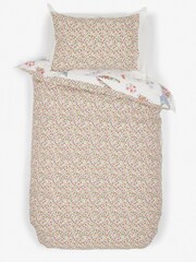 Natural Kids 100% Cotton Floral Bunnies Woodland Duvet Cover And Pillowcase Set - Image 4 of 4
