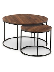 Julian Bowen Brown Bellini Round Coffee Table - Image 2 of 5