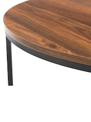 Julian Bowen Brown Bellini Round Coffee Table - Image 3 of 5