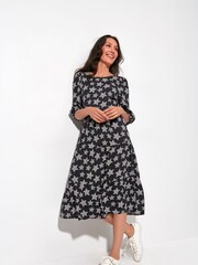 Khost Animal Star Print Tiered Dress - Image 2 of 5