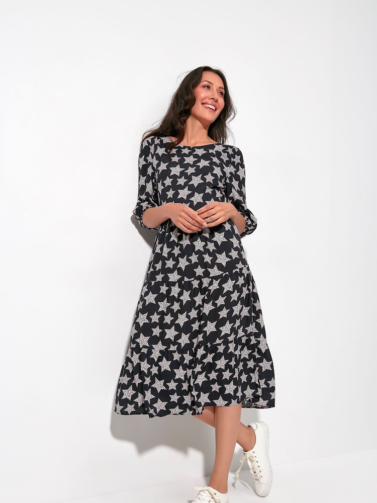Khost Animal Star Print Tiered Dress - Image 2 of 5