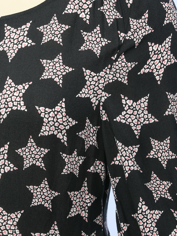 Khost Animal Star Print Tiered Dress - Image 5 of 5