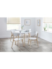 Julian Bowen White Casa Round Dining Table - Image 1 of 5