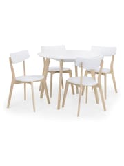 Julian Bowen White Casa Round Dining Table - Image 2 of 5