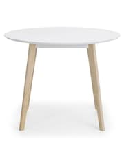 Julian Bowen White Casa Round Dining Table - Image 3 of 5
