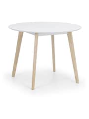 Julian Bowen White Casa Round Dining Table - Image 4 of 5