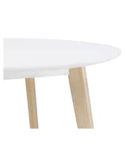 Julian Bowen White Casa Round Dining Table - Image 5 of 5