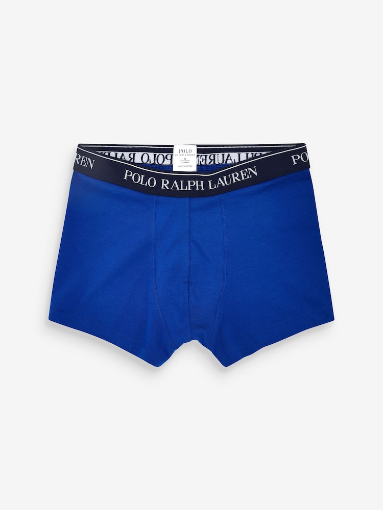 Polo Ralph Lauren Red/Grey/Blue Classic Stretch Boxers 5 Pack - Image 11 of 13