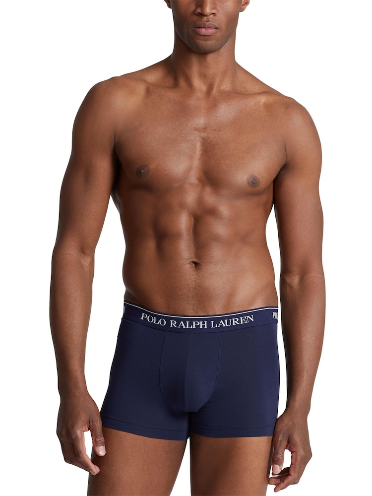Polo Ralph Lauren Red/Grey/Blue Classic Stretch Boxers 5 Pack - Image 6 of 13