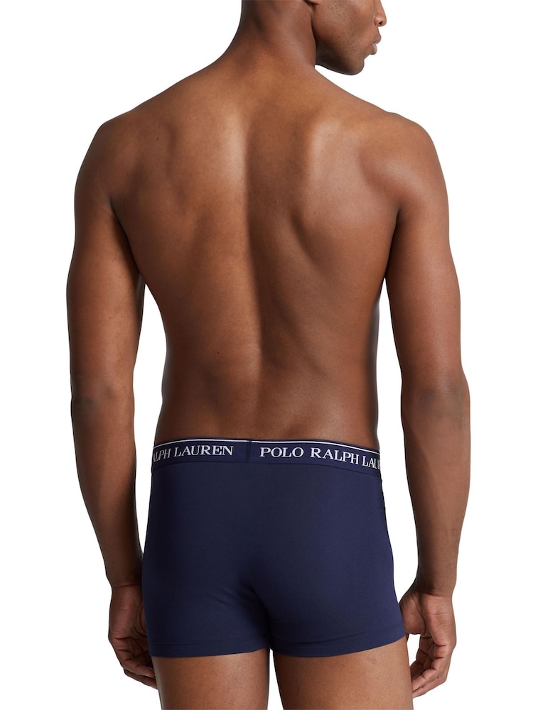 Polo Ralph Lauren Red/Grey/Blue Classic Stretch Boxers 5 Pack - Image 7 of 13