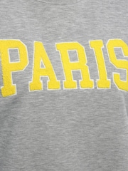M&Co Grey Paris Slogan Sweatshirt - Image 5 of 5