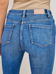 Mid Blue Cropped Slim Jeans - Image 4 of 5