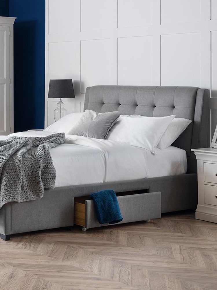 Julian Bowen Grey Fullerton 4 Drawer Bed - Image 1 of 5