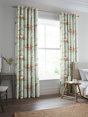 Laura Ashley Sage Green Rosemore Made To Measure Curtains - Image 1 of 6