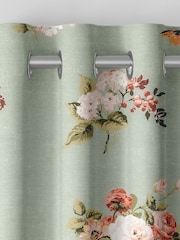 Laura Ashley Sage Green Rosemore Made To Measure Curtains - Image 5 of 6
