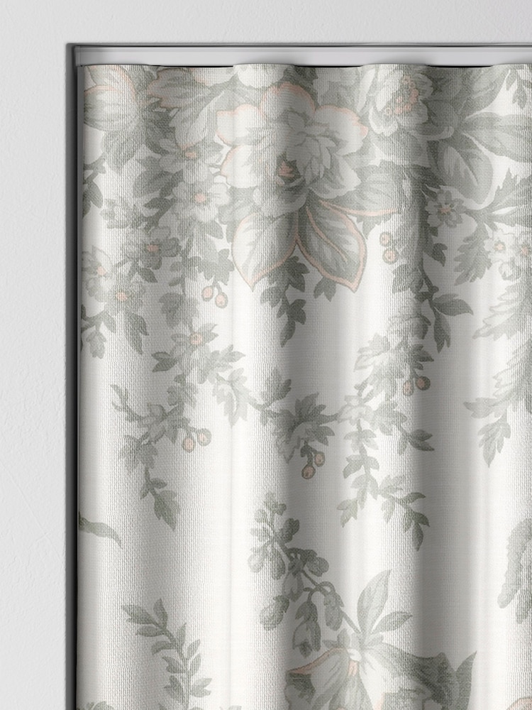 Laura Ashley Green Picardie Made To Measure Curtains - Image 8 of 9