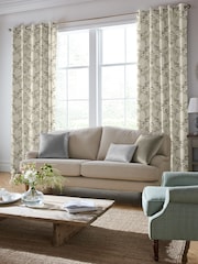 Laura Ashley Natural Parterre Made To Measure Curtains Curtains - Image 1 of 6
