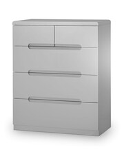 Julian Bowen Grey Manhattan 5 Drawer Chest - Image 1 of 1