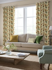 Laura Ashley Gold Gosford Made To Measure Curtains - Image 1 of 9