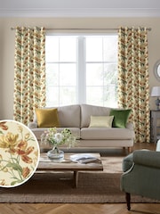Laura Ashley Gold Gosford Made To Measure Curtains - Image 2 of 9