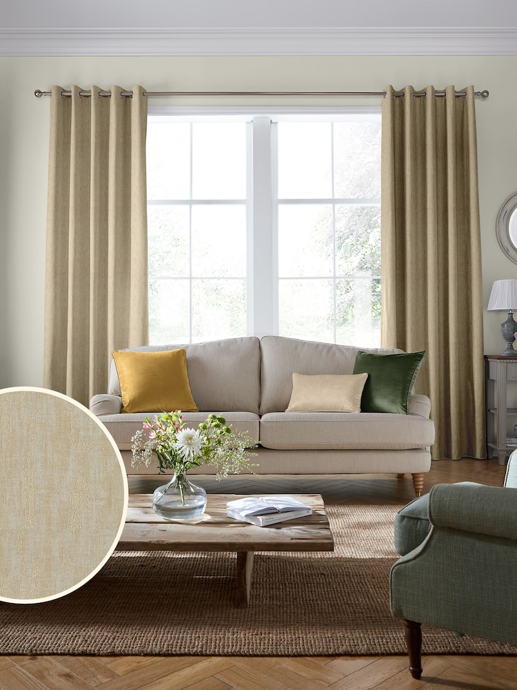 Laura Ashley Gold Whinfell Made To Measure Curtains - Image 2 of 6