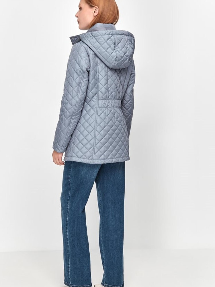 M&Co Wattierte, kurze Jacke, Blau - Bild 2 von 5