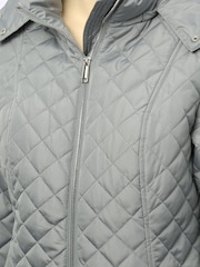M&Co Wattierte, kurze Jacke, Blau - Bild 5 von 5