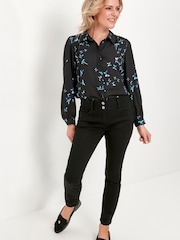 M&Co Petite Lift And Shape Jeans, Schwarz - Bild 1 von 5