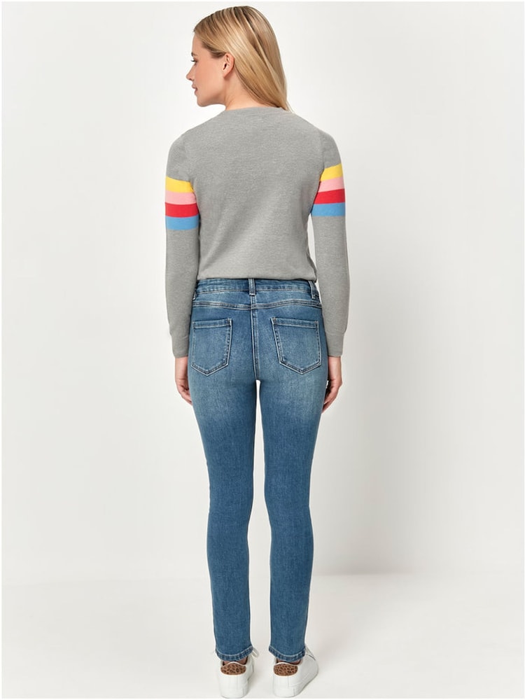 M&Co Petite Blue Supersoft Slim Jeans - Image 2 of 7