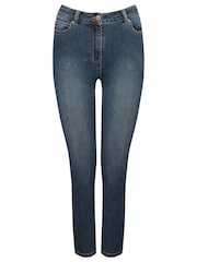 M&Co Petite Blue Supersoft Slim Jeans - Image 4 of 7