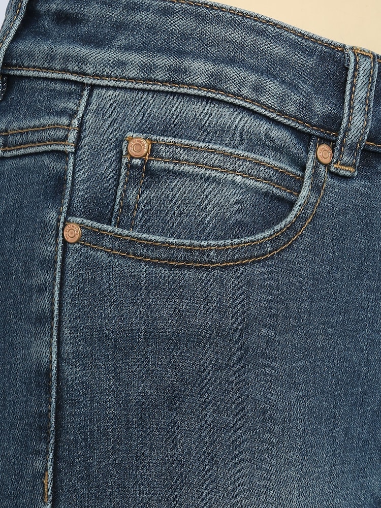 M&Co Petite Blue Supersoft Slim Jeans - Image 7 of 7