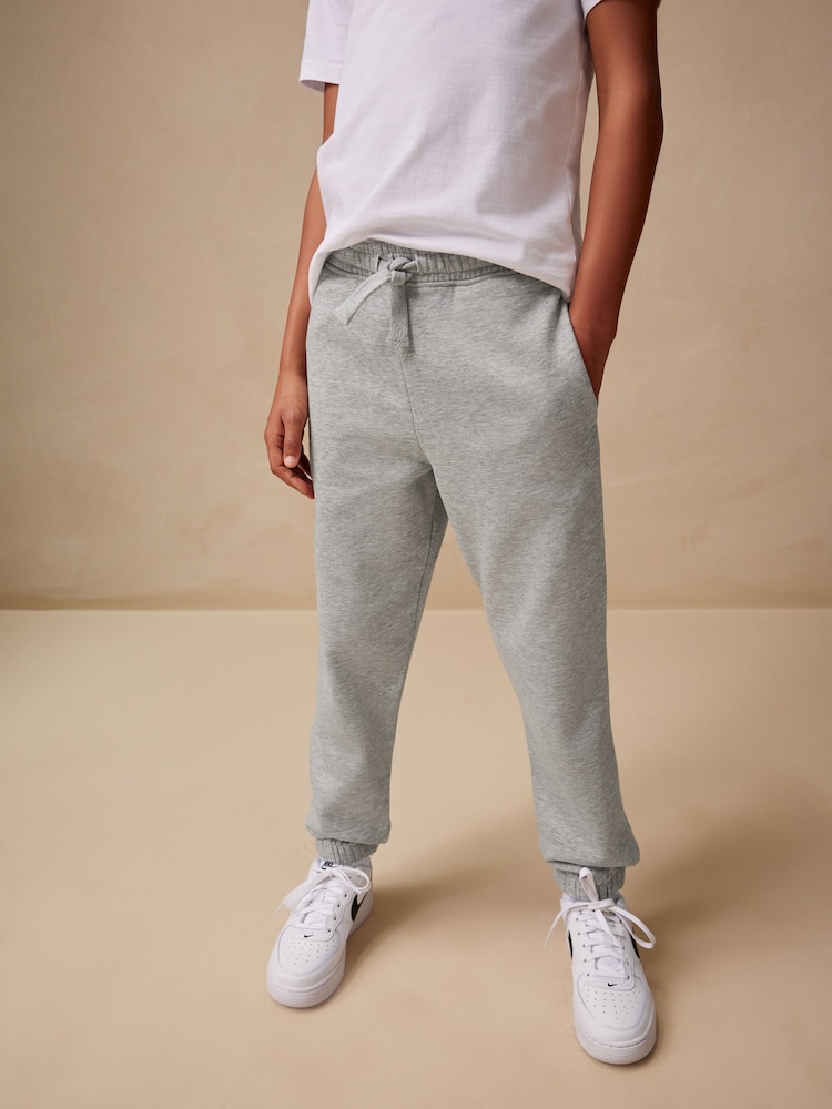 Grey Regular Fit Basic Joggers (3-16yrs) - Image 1 of 6 Grey Regular Fit Basic Joggers (3-16yrs) - Image 1 of 6