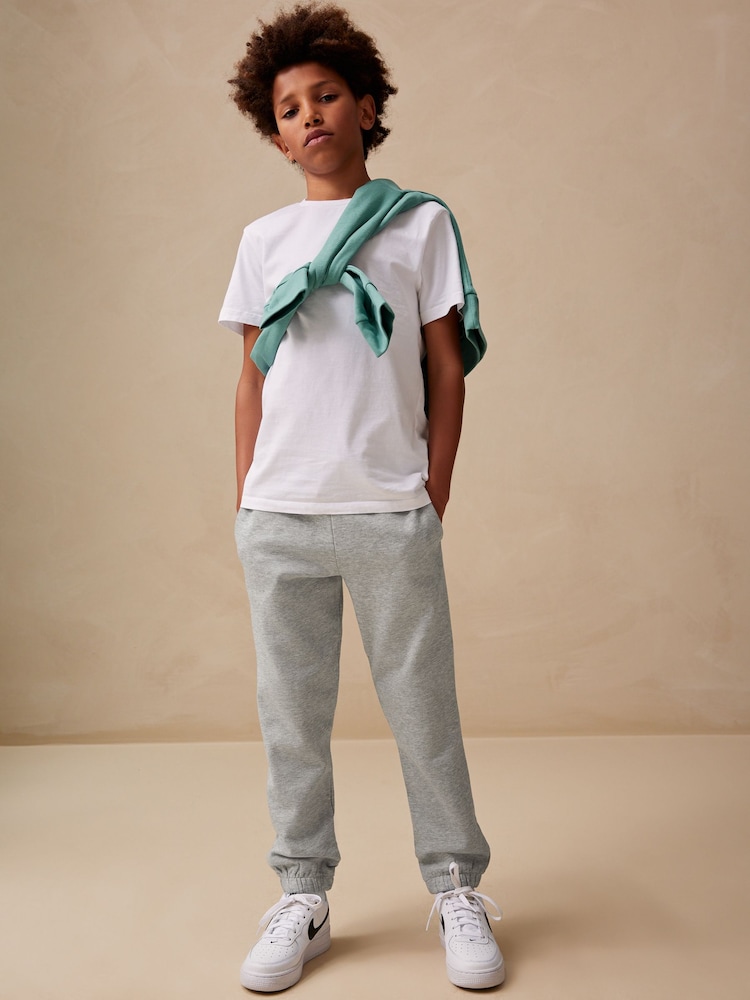 Grey Regular Fit Basic Joggers (3-16yrs) - Image 2 of 6 Grey Regular Fit Basic Joggers (3-16yrs) - Image 2 of 6