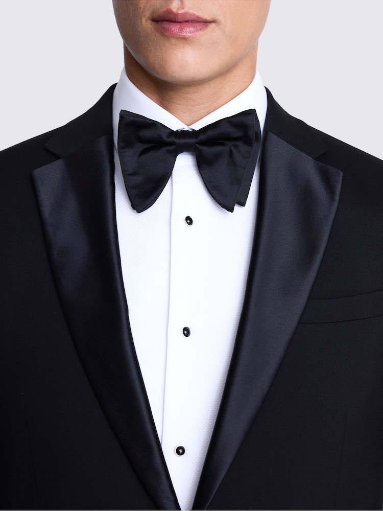MOSS Black Slim Fit Notch Lapel Tuxedo Jacket - Image 4 of 4 MOSS Black Slim Fit Notch Lapel Tuxedo Jacket - Image 4 of 4