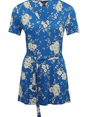 M&Co Jersey-Tunika mit Blumenmuster, Blau - Bild 3 von 5