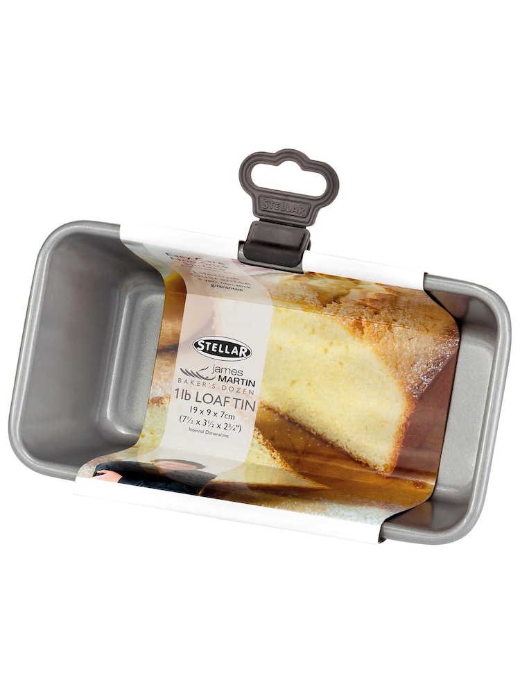 Stellar James Martin Grey Bakers Collection Non Stick 1lb Loaf Tin - Image 3 of 3