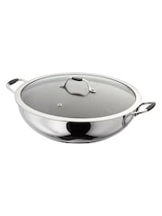 Stellar James Martin Silver Non Stick Wok 32cm - Image 3 of 3