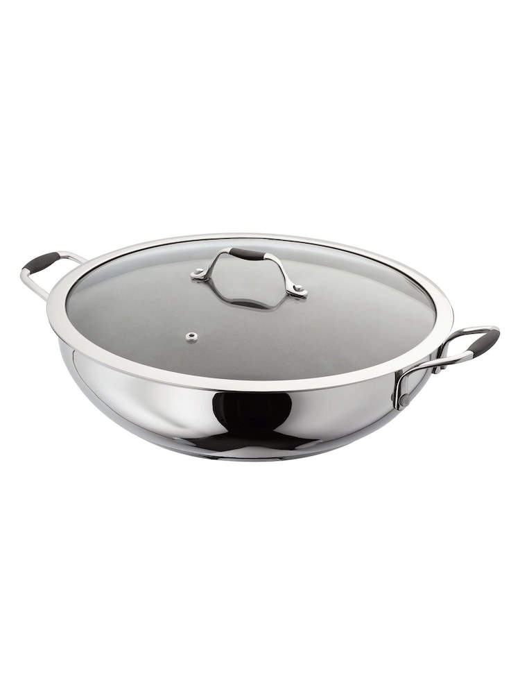 Stellar James Martin Silver Non Stick Wok 32cm - Image 3 of 3