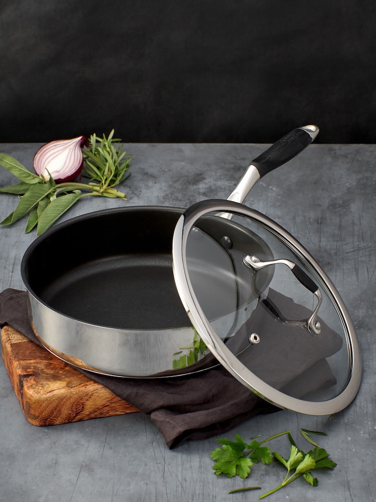 Stellar James Martin Silver Non Stick Sauté Pan 24cm - Image 2 of 3