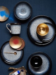Denby Set of 4 Black Medium Coupe Plates - Image 2 of 4