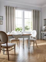 Laura Ashley Silver Easton Made To Measure Curtains - Image 1 of 6