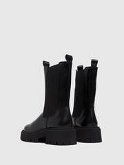Schuh Black Daphne Leather Calf Boots - Image 3 of 4