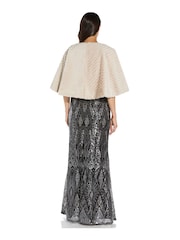 Adrianna Papell Faux Fur Lace Coverup - Image 2 of 6