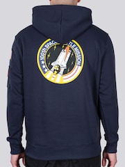 Alpha Industries Space Shuttle 100% Cotton Blue Hoodie - Image 2 of 4