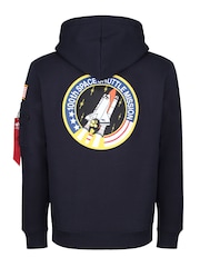 Alpha Industries Space Shuttle 100% Cotton Blue Hoodie - Image 4 of 4