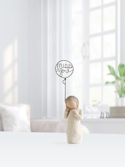 Willow Tree Cream Miss You Figurine - Image 2 of 4