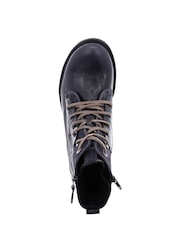 Josef Seibel Blue Sandra 91 Biker-Style Combat Boots - Image 3 of 4